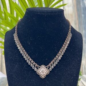 ⭐️Kenny Ma San Francisco rhinestone pendant crystal drop necklace